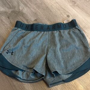 Under Armour Women's Teal Blue Performance Shorts
